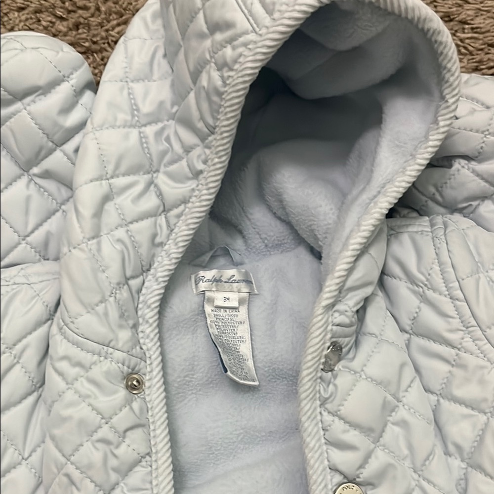 Ralph Lauren Blue Footies One Piece